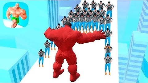 Max LEVEL Muscle Rush - All Levels Gameplay Android,ios Hulk Gameplay MAX LEVEL BODY RUN MUSCLE SHOW