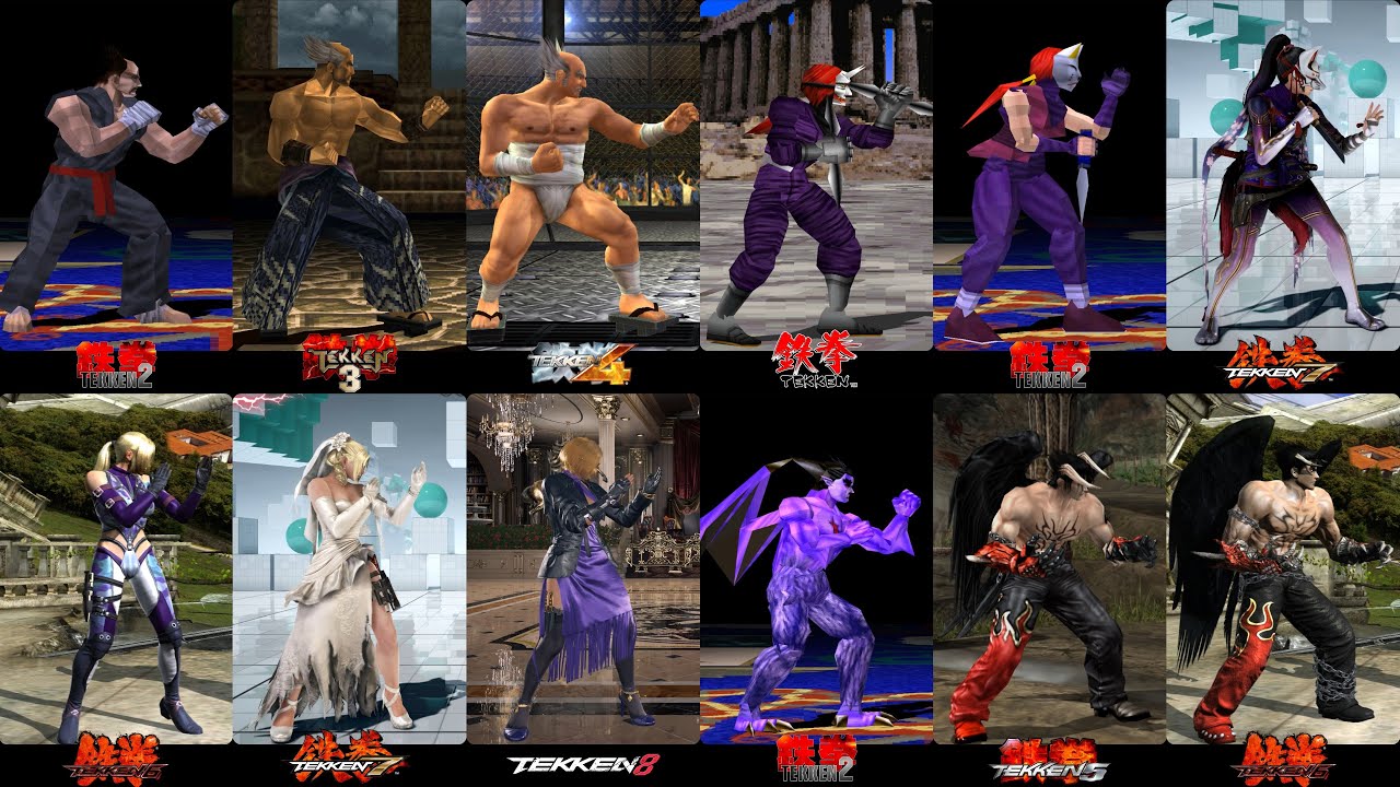 Evolution of Tekken Characters - 1994 to 2025