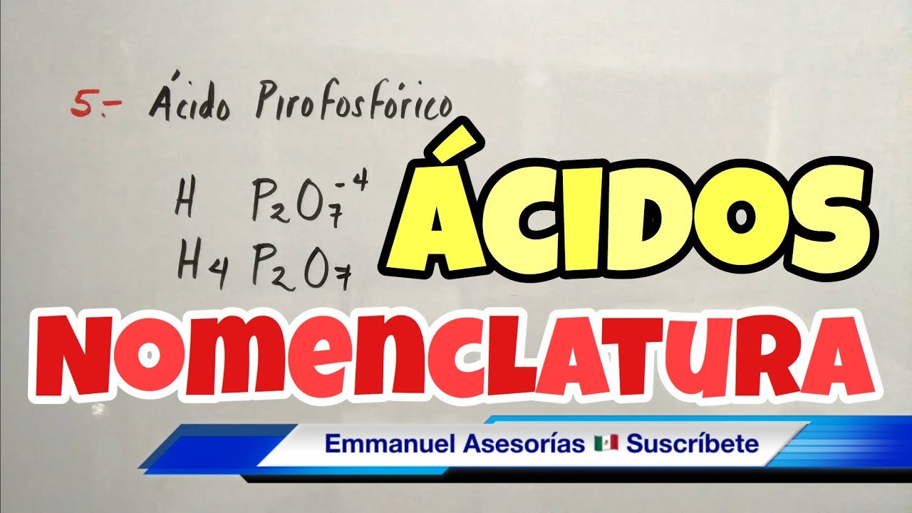 Nomenclatura De CIDOS HIDR CIDOS paso A Paso YouTube