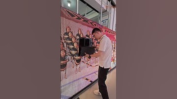 Done in minutes! Front-maintenance LED screen goes up with ease!#yuchip #outdoorledscreen #ledwall