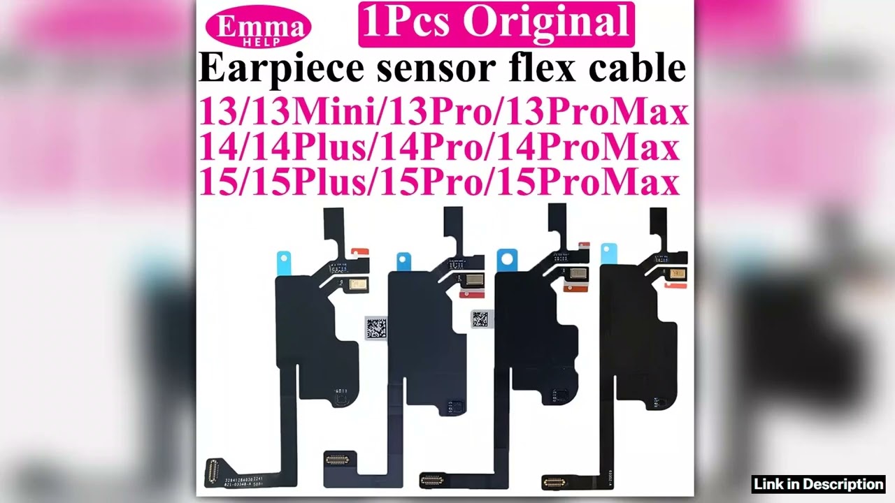 Original For iPhone 13 14 Plus 15 Pro Max Proximity Ambient Light Sensor ALS Flex Cable Auto