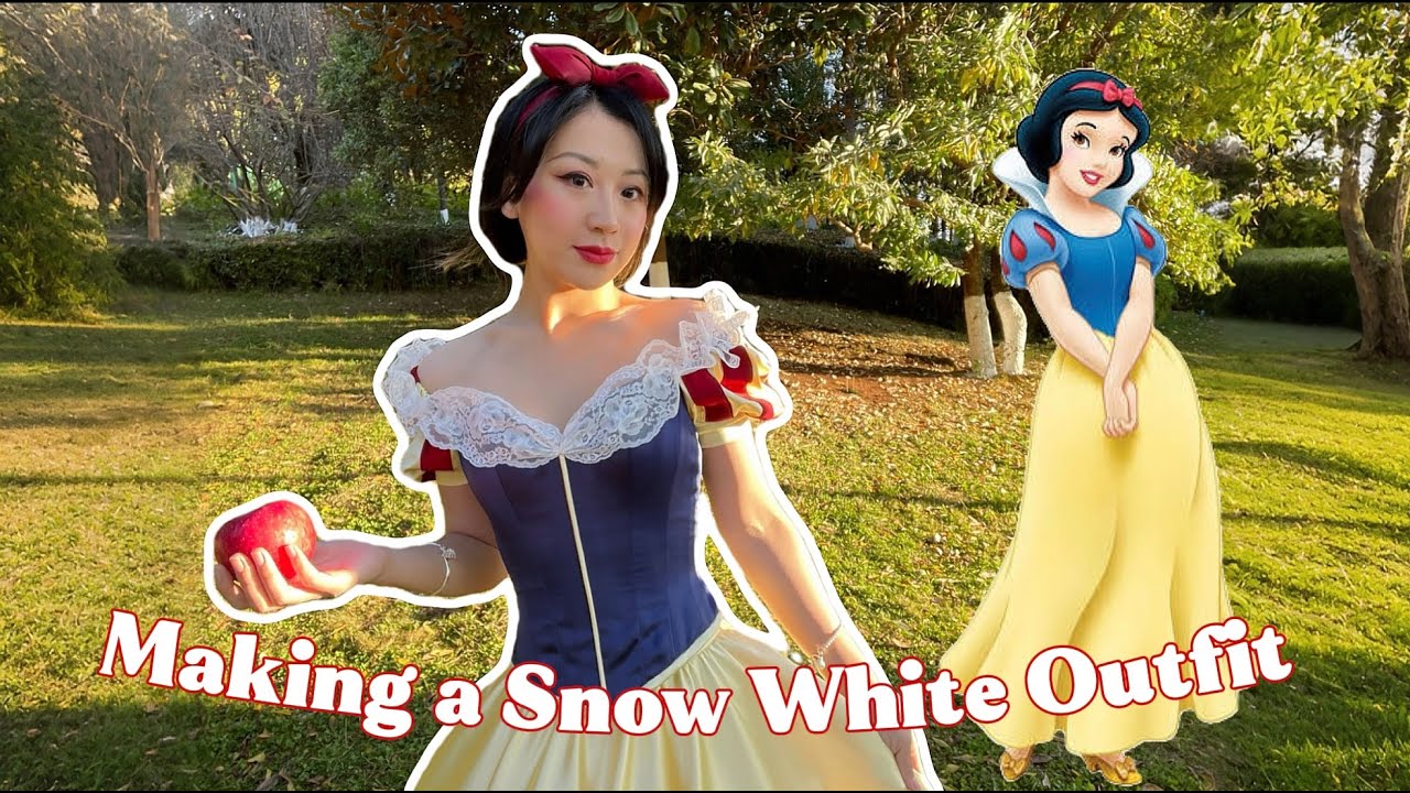 I made Snow White dress from scratch