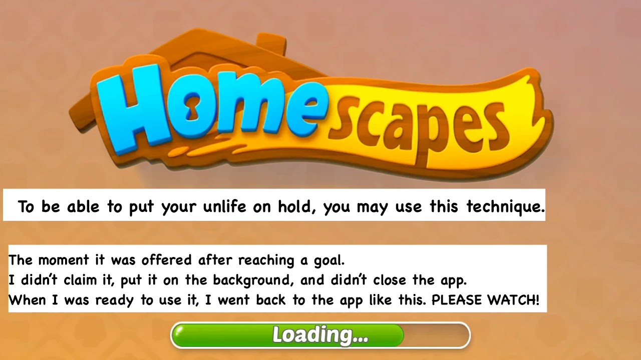 Homescapes Unlimited Life Trick YouTube