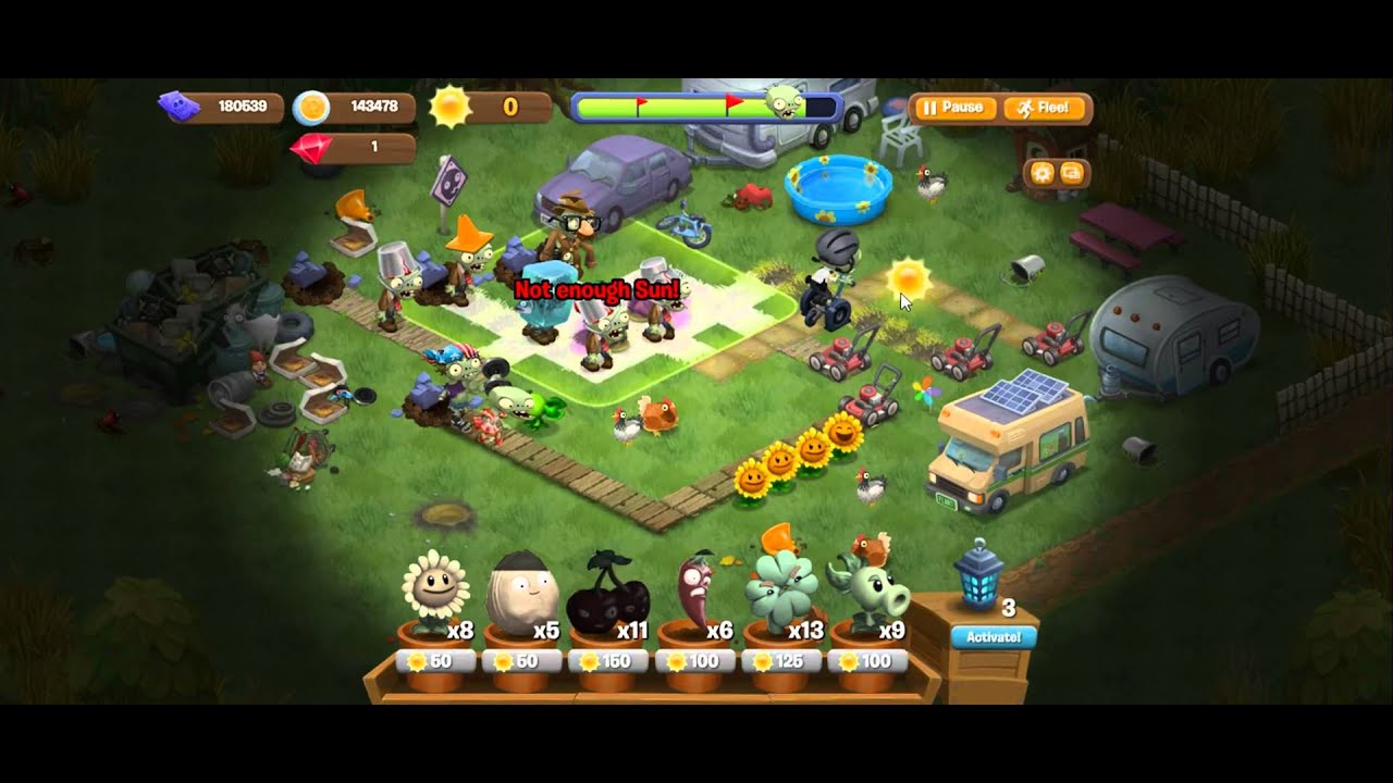 Plants vs. Zombies Adventures Level 11-14 - Sever Glades