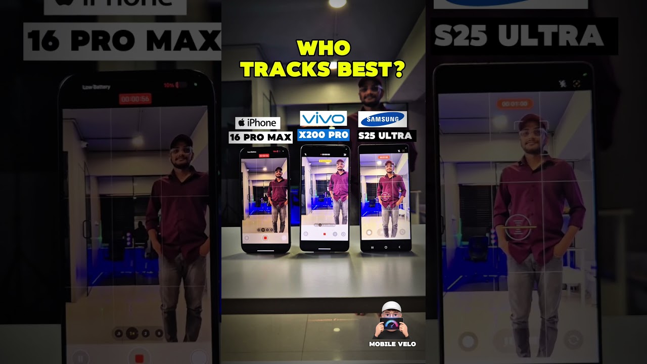 Auto Framing SHOWDOWN! Samsung S25 Ultra vs Vivo X200 Pro vs iPhone 16 Pro Max 📷
