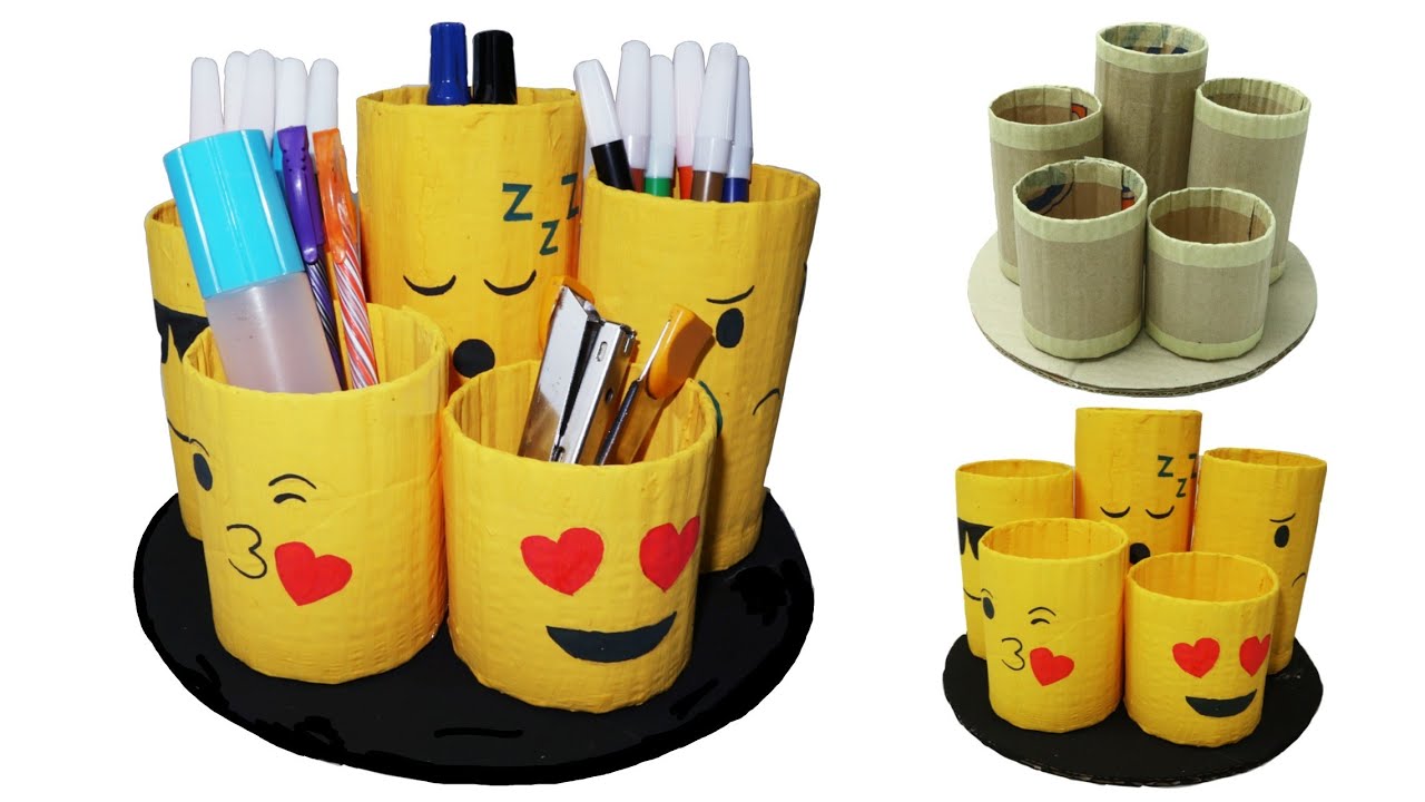 Diy Ide Kreatif Tempat Penyimpanan Alat Tulis The Idea For Storage Of Organizer Office Tools Youtube