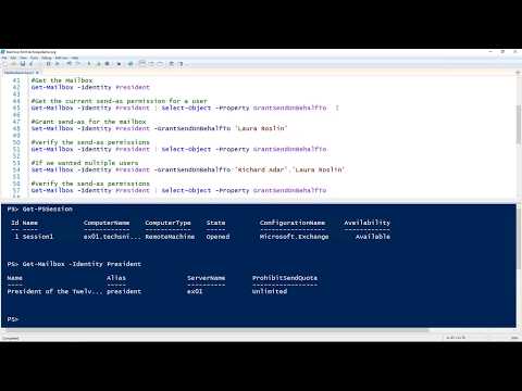 How To Allow A User To Send As Another Identity In Exchange Using PowerShell