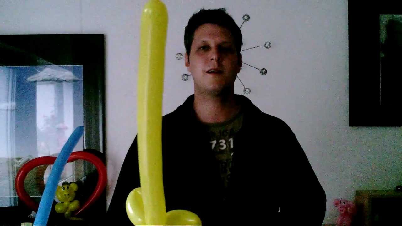 Ballon Schwert, balloon sword, Modellierballon Ballonfiguren - YouTube