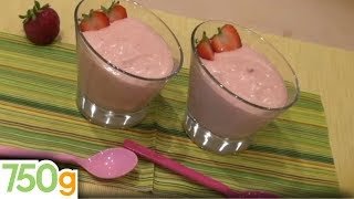 Mousse légère aux fraises - 750g