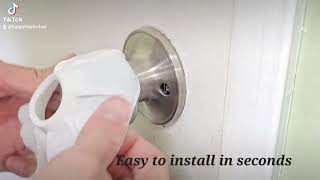 "Enjoy Cover Door Knob Grip & Wall Protector Non-Slip Silicone Cover for Arthritis & Wall Protection