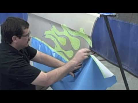 Prepare Paint For Artwork - Masking Flame From Donnie-Smith.com