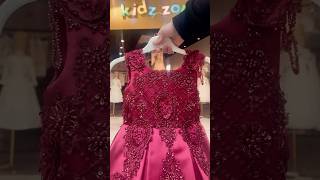 BURGUNDY Flower Girl Dress