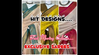 Exclusive Sarees|Fast Moving Online Sarees Shopping Haul|Soft Brocade Silk Sarees Online Shopping. screenshot 4