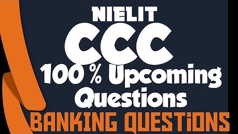 CCC || Banking Questions || Digital Financial Tools and Application CccEexam