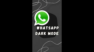 Membuat Tema Dark Mode Di WhatsApp #shorts screenshot 5