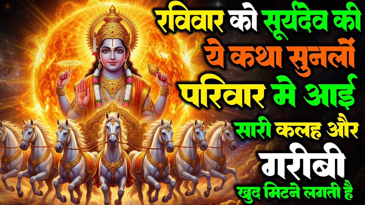 गरीबी, तनाव और क्लेश का अंत – रविवार को सूर्य देव की ये चमत्कारी कथा ज़रूर सुनें | Ravivar Vrat Kath