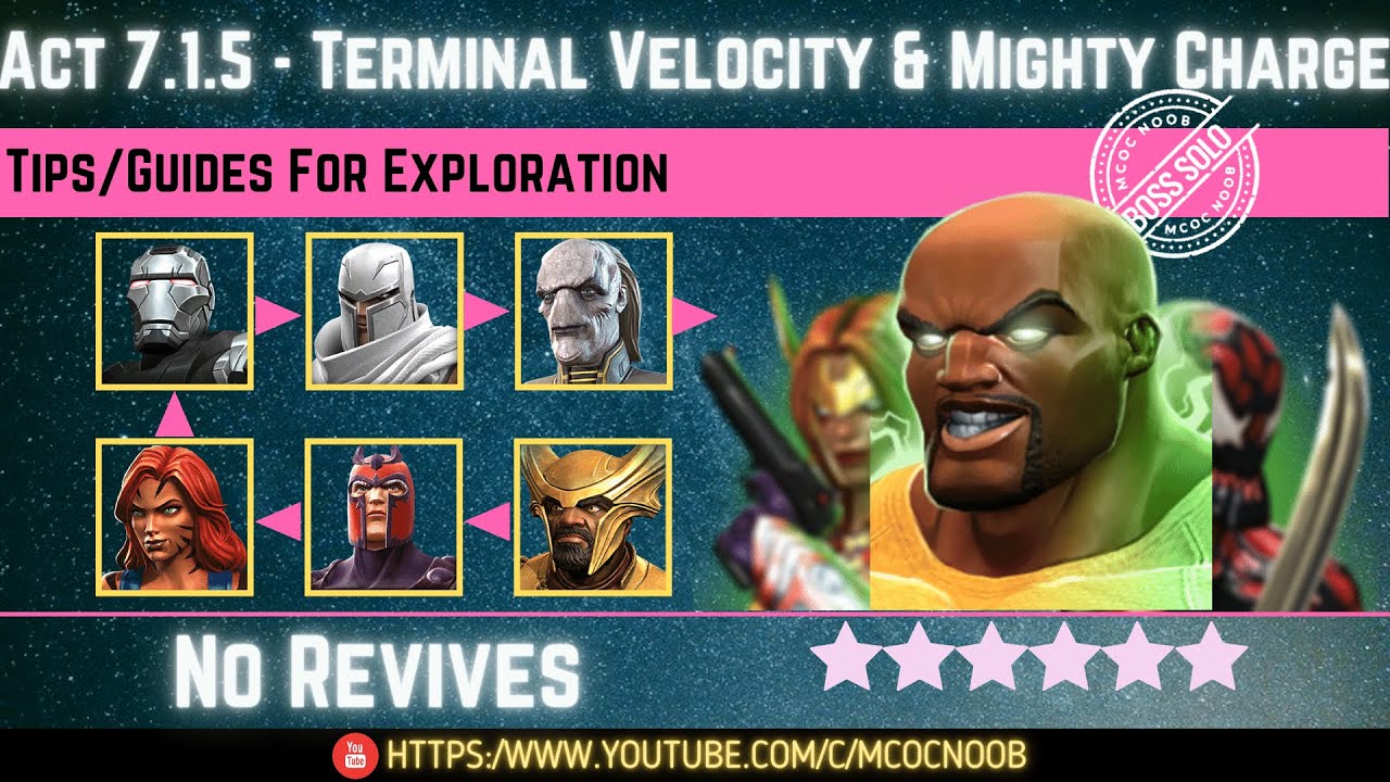 MCOC: Акт 7.1.5 — Предельная скорость и Мощный рывок — Советы/Руководства — Без возрождений — Сюж...