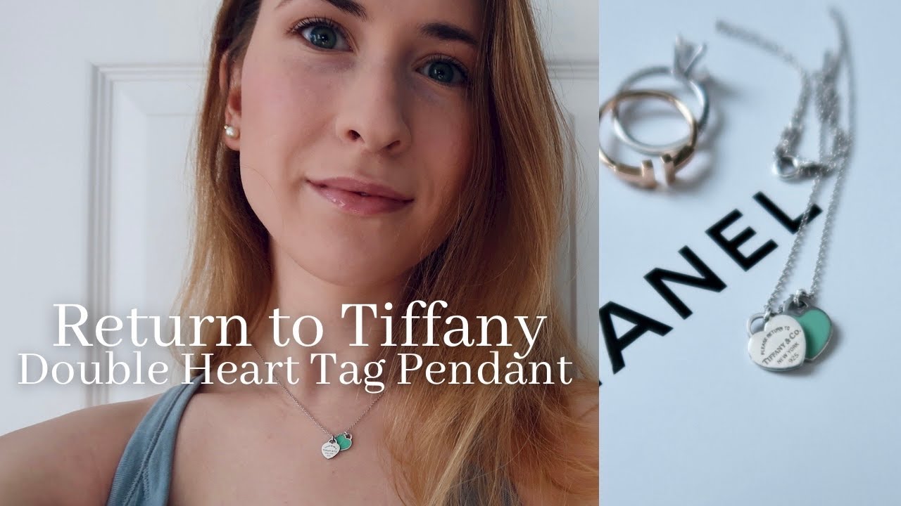 Return To Tiffany Mini Double Heart Tag Pendant 2024 | favors.com