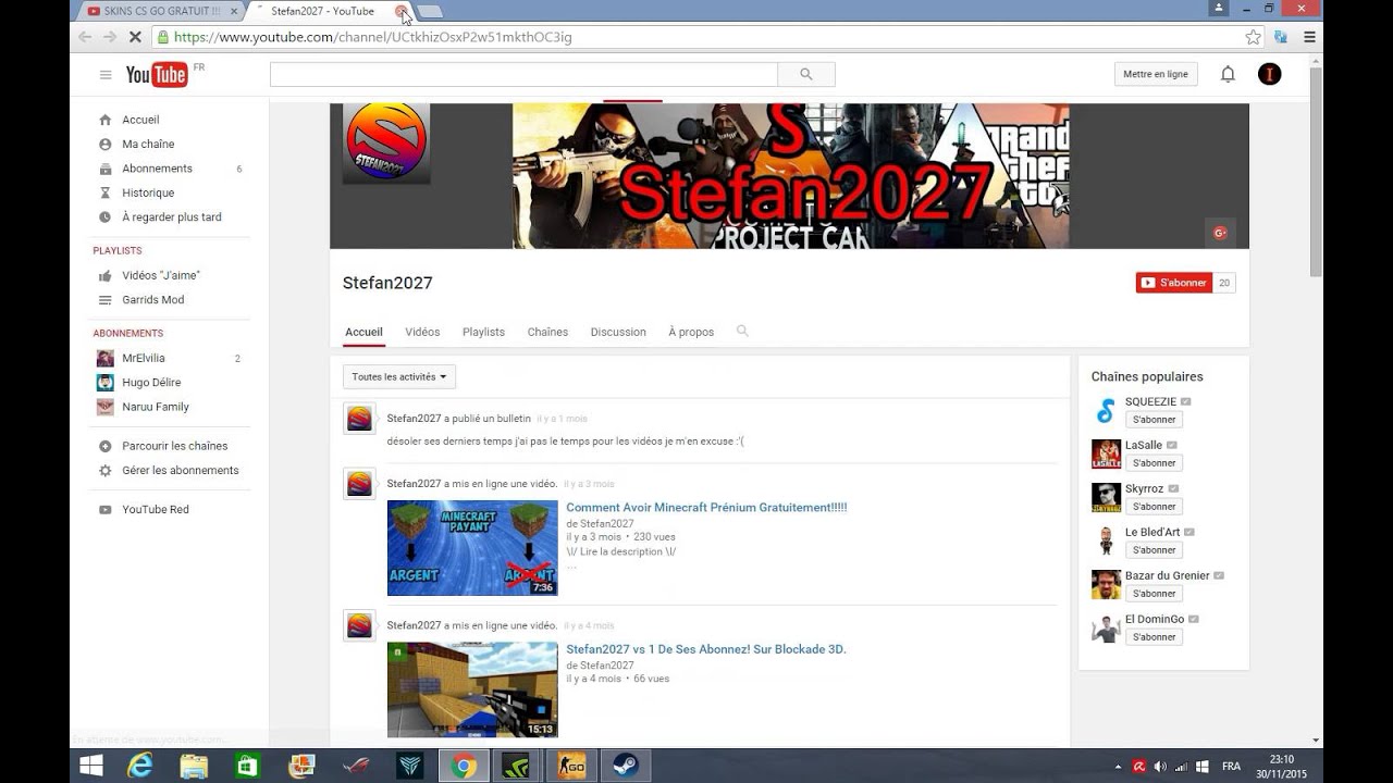 (CS:GO)Trade france,Start peut-on avoir vraiment un cut gratuit ? - YouTube