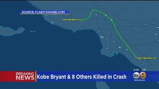 Flightaware Reveals The Flight Pattern Of Kobe Bryants Fatal Crash