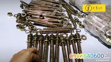 Tắc kê đinh lắp cầu nâng 2 trụ và cầu nâng ô tô. Liên hệ 0902640600