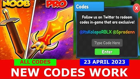 *NEW UPDATE CODES* [UPD+X2⚔️] Sword Fighters Simulator ROBLOX | ALL CODES | April 23, 2023