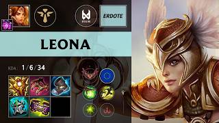 (DV1 Erdote) Leona Support vs Taric - EUW Grandmaster Patch 26.15