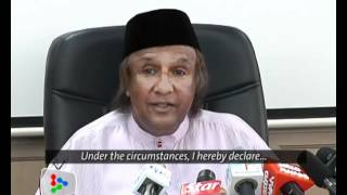 Kadir: I will continue to be politically active