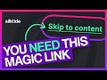 Skip to content the most important link for screen readers