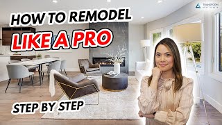 How to Remodel Like a Pro  Plan a Home Renovation Step by Step, Home Remodel Tips