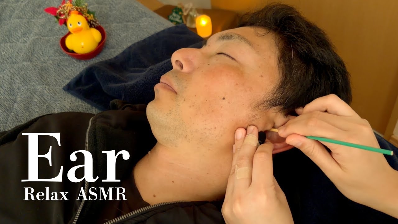 【耳かきASMR】冬夜の癒し30分🎄 フェイス・頭皮・耳かきの静かなケアコース
