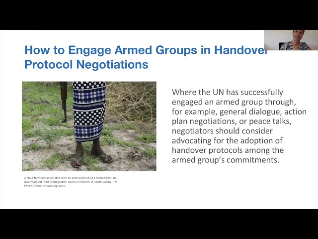 Watch Handover Protocols for the Transfer of CAAFAG, Including CAAFAG in Detention Virtual Launch on YouTube.