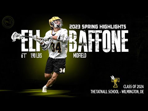 Eli Baffone Spring 2023 Highlights, Class of 2024 - The Tatnall School