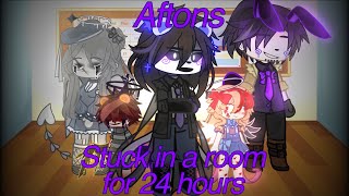The Afton Family Stuck in a Room for 24 Hours || Fnaf(AU) || Gacha Club || Read desc