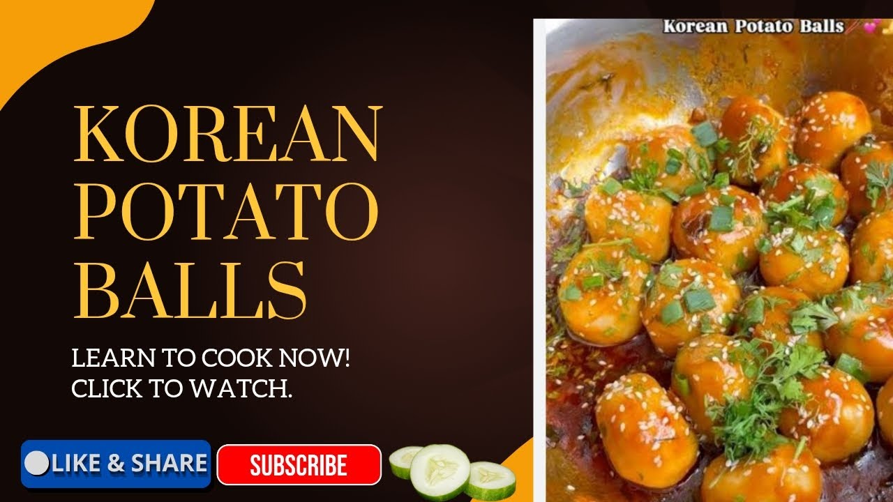 कोरियन पोटैटो बॉल्स बनाने का आसन तरीका 😋