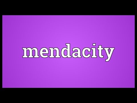 Mendacity Meaning