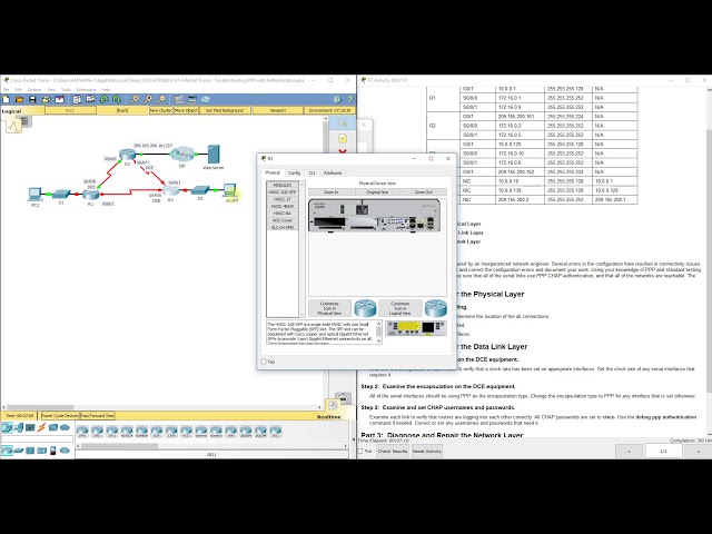 PKT 2.4.1.4 - Troubleshooting PPP with Authentication - YouTube