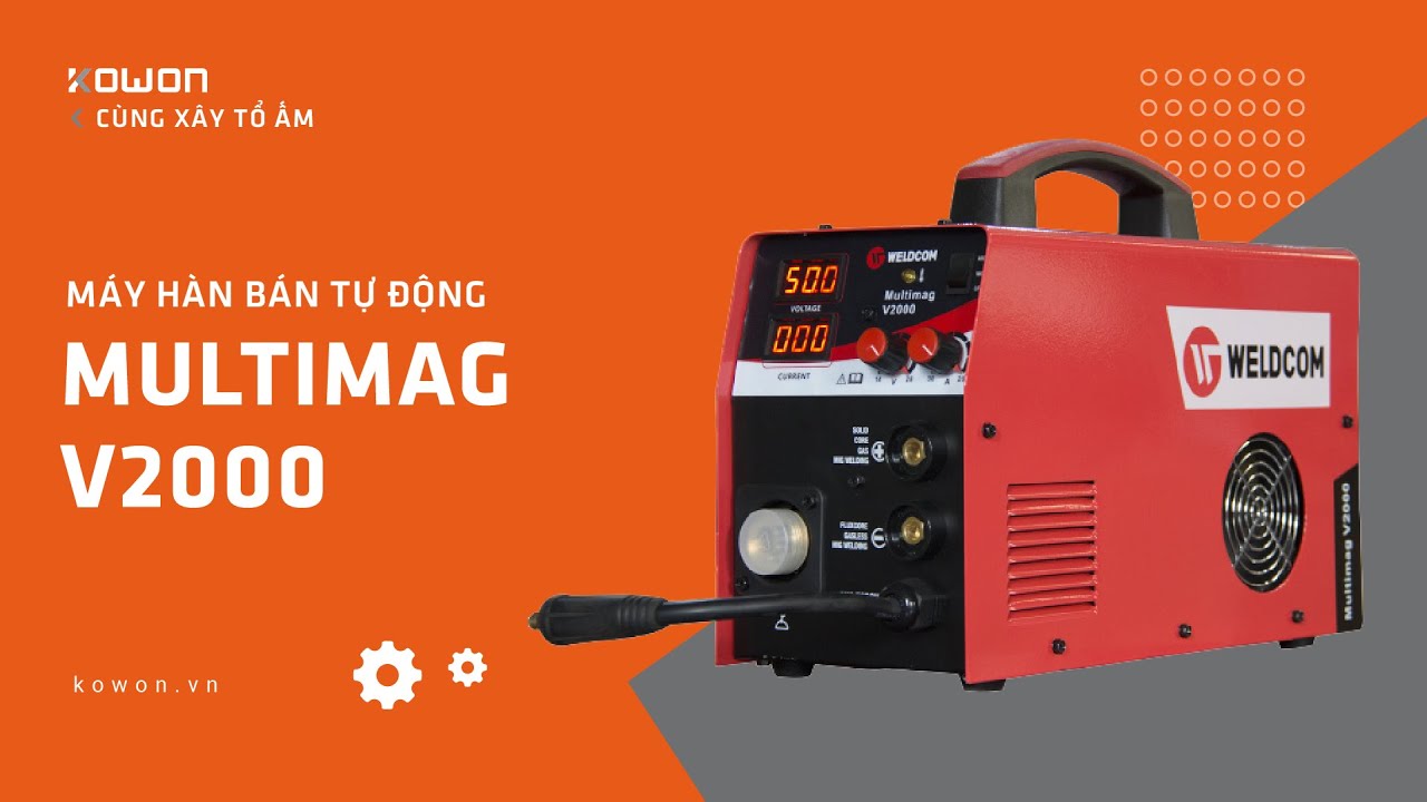 MÁY HÀN KHÔNG DÙNG KHÍ WELDCOM MULTIMAG V2000 - CHO... - youtube