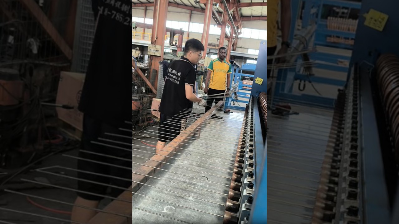 Semi automatic anti climb mesh welding machine for South African customer #africa #machine #welding