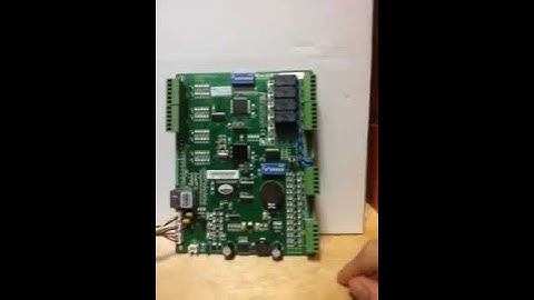 Two doors access control panel