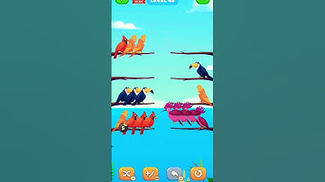 bird sort colour game level 48 #trending #shorts #viral