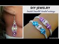 DIY woman elegant jewelry set. Easy pattern jewelry set