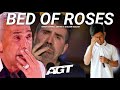 Golden Buzzer: Simon Cowell Crying To Hear The Song Bed Of Roses Homeless On The Big World Stage