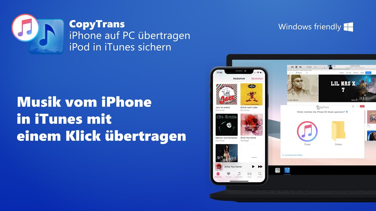 Musik Vom Iphone Auf Itunes Ubertragen Mit Einem Klick Youtube