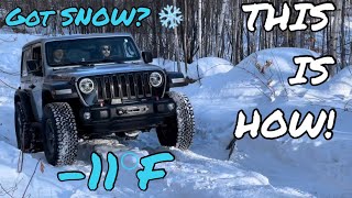 Snow Wheeling! How do Jeep Wranglers do in the SNOW? Extremely cold off-road adventure…