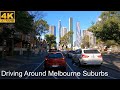 Driving around the suburbs  melbourne australia  4k u.