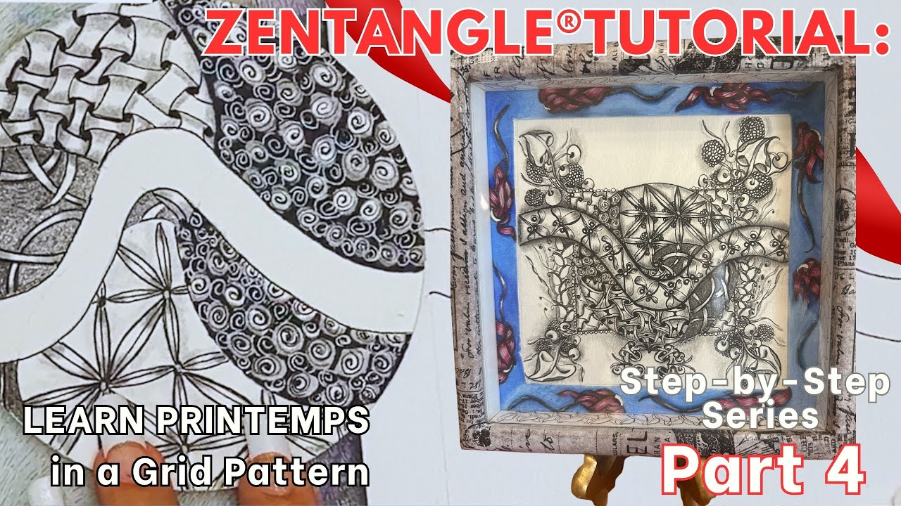 Draw a Zentangle® Zendala: Step by Step Playlist - Part 4 - YouTube