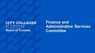 Finance & Administrative Services Committee March 5th, 2026