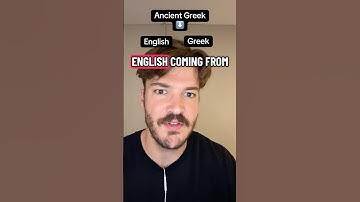English comes from Greek? #linguistics #history #language