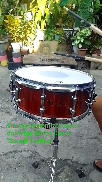 Tree:ty Customized Snare Drum for Simon Casis #snare #handmade #handcrafted #supportlocal #drumkit